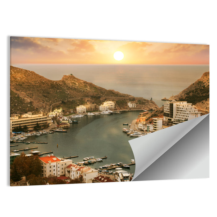 Balaklava Bay at Sunset Wall Art as a poster print