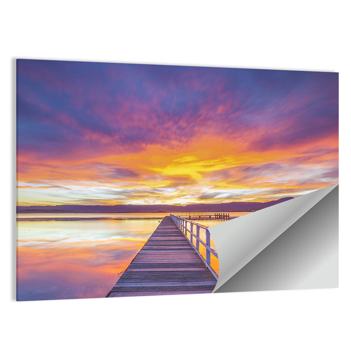 Lake Illawarra Sunset Wall Art as a poster print