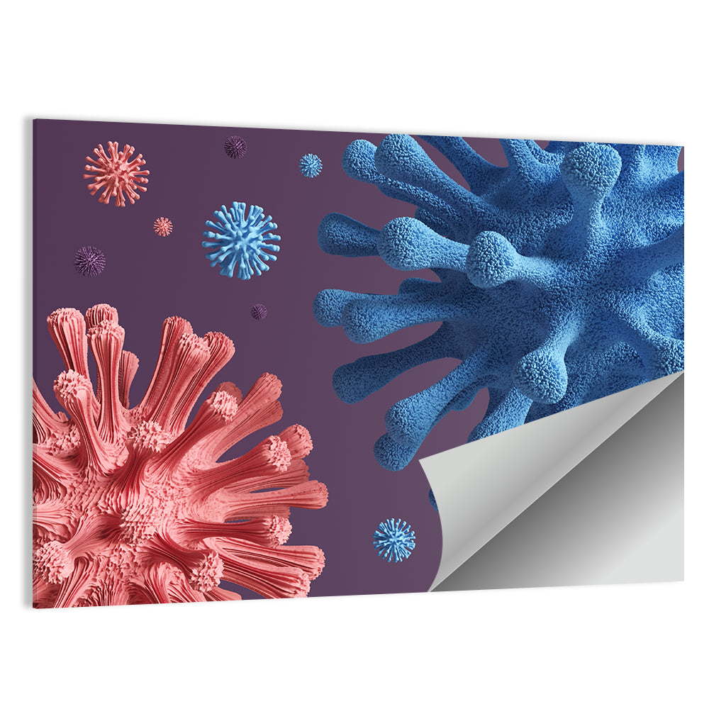 Viral Infection Pandemic Concept Wall Art