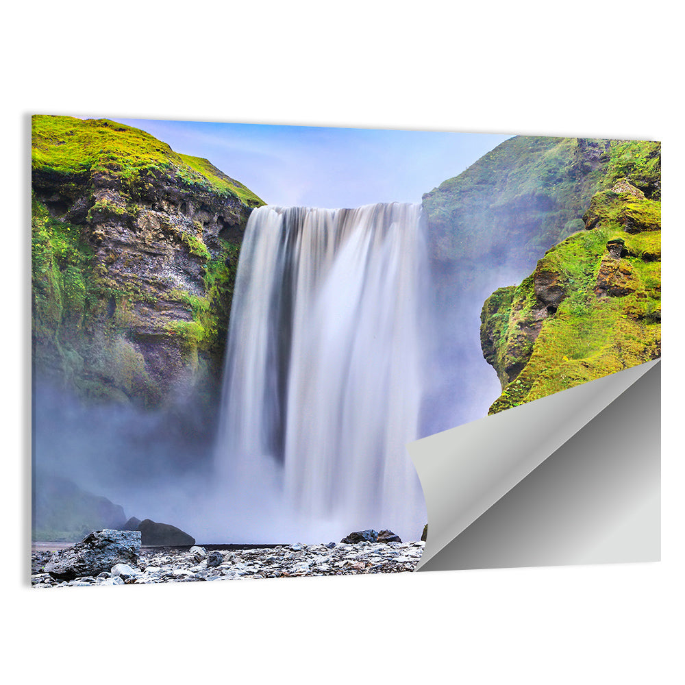 Famous Skogafoss Waterfall Wall Art