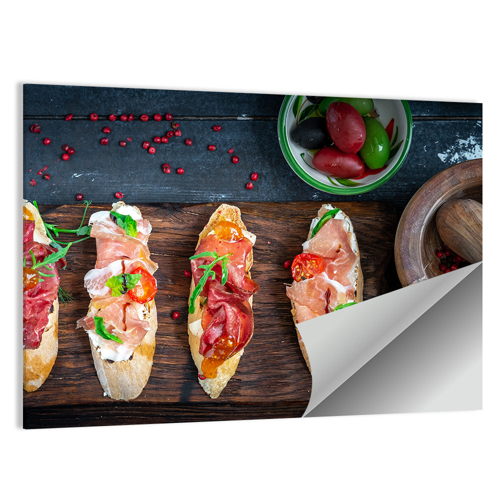 Traditional Bruschetta Set Wall Art