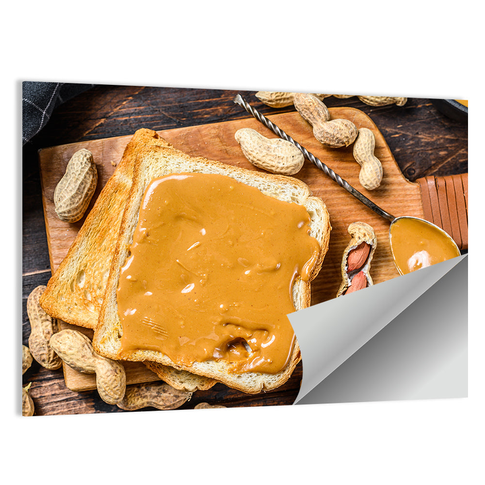 Peanut Butter Sandwich Toast Wall Art