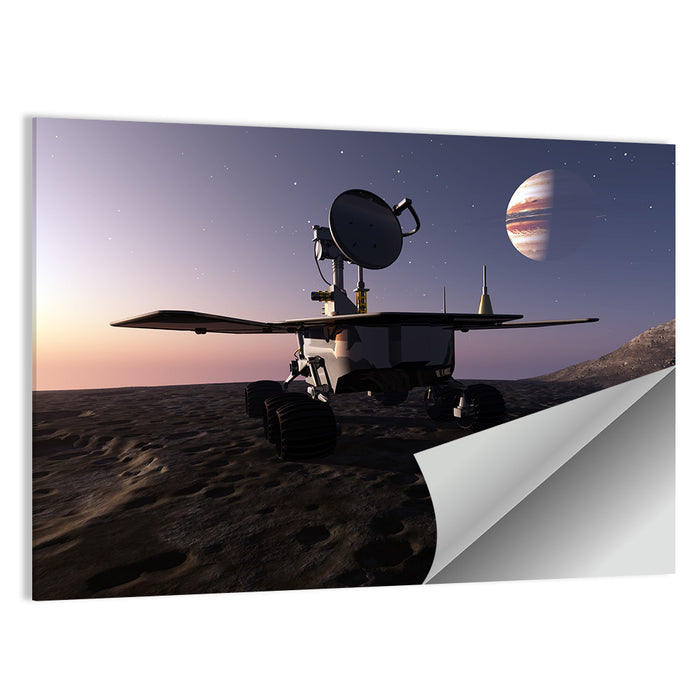 Rover Before a Ringed Giant Wall Art as a poster print