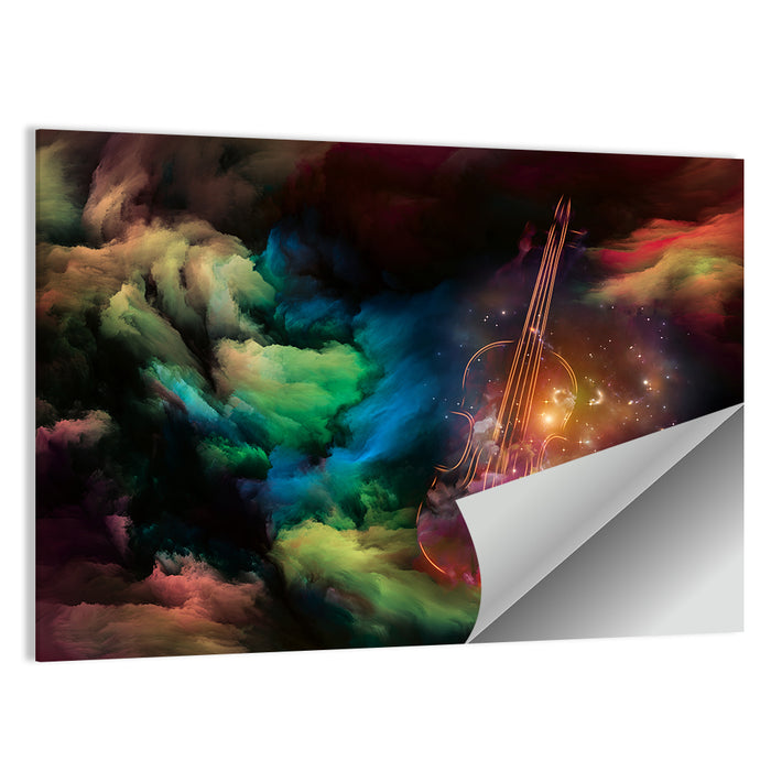 Cosmic Violin Wall Art as a poster print