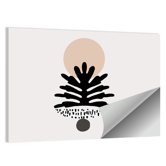 Textured Tropical Tree Wall Art as a poster print
