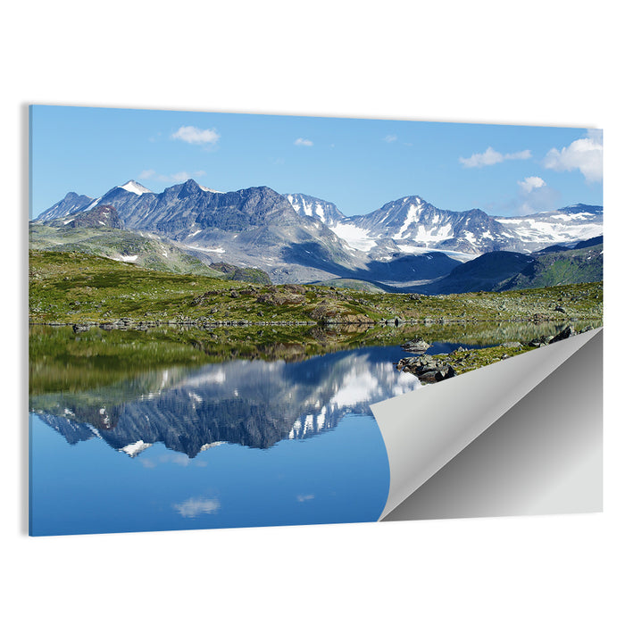 Jotunheimen Mountain Lake Wall Art as a poster print