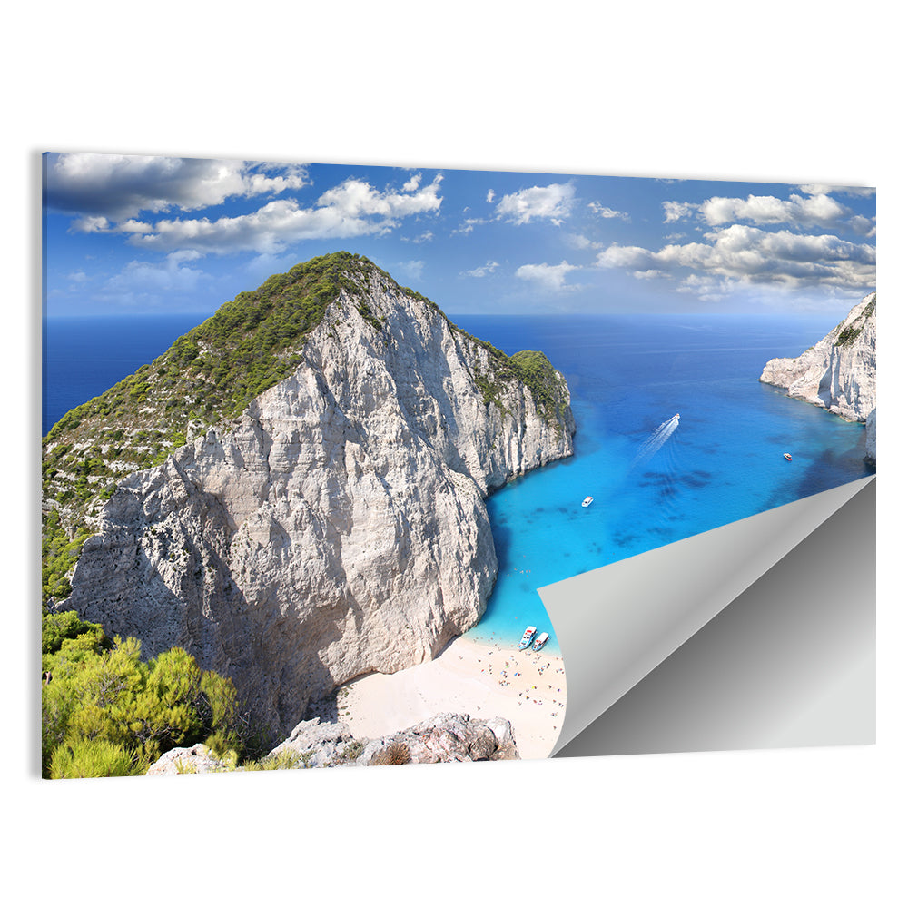 Navagio Beach In Zakynthos Island Wall Art