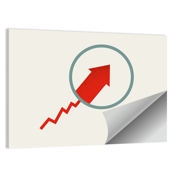 Market Growth Arrow Wall Art as a poster print