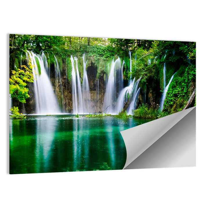 Plitvice Lakes Waterfalls Wall Art as a poster print