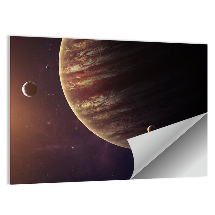 Jupiter from Space Wall Art as a poster print