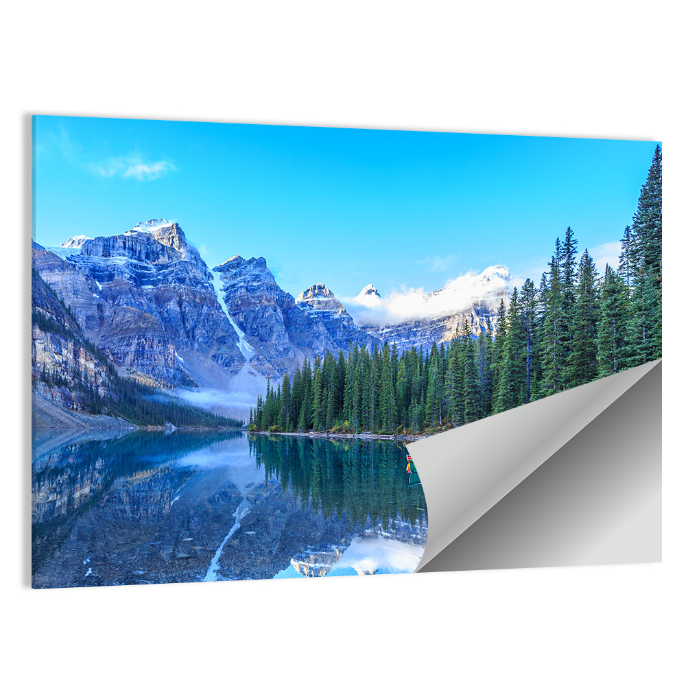 Moraine Lake In Banff National Park Wall Art
