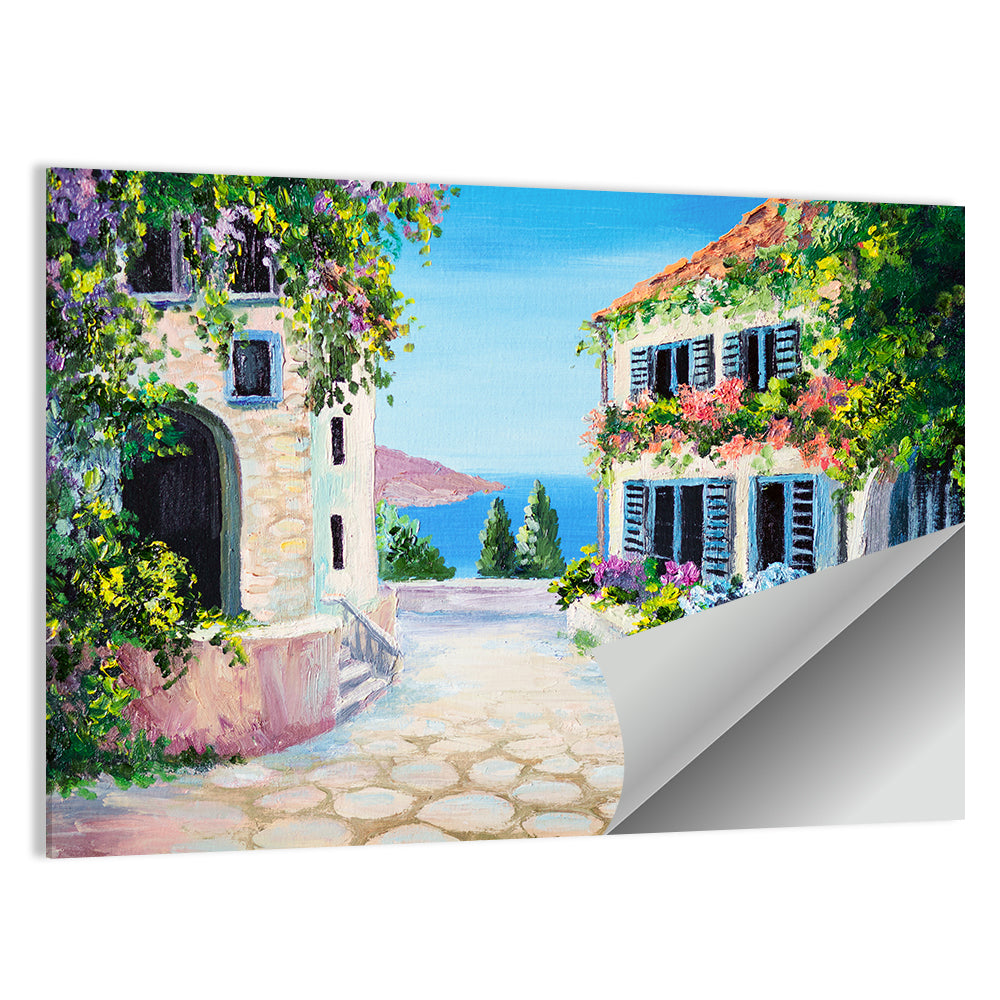 City Near Sea Artwork Wall Art