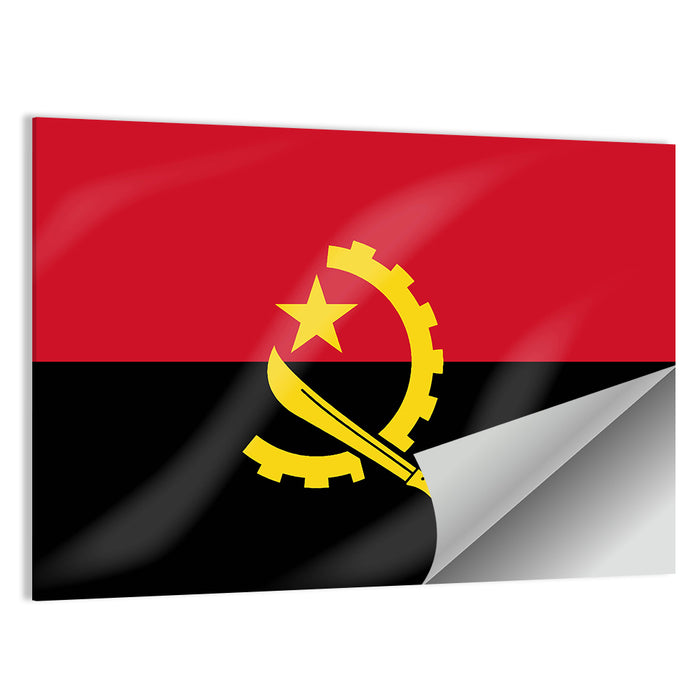 Flag of Angola Wall Art as a poster print