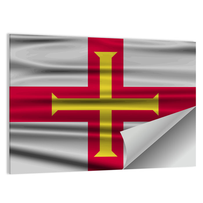 Guernsey Flag Wall Art as a poster print