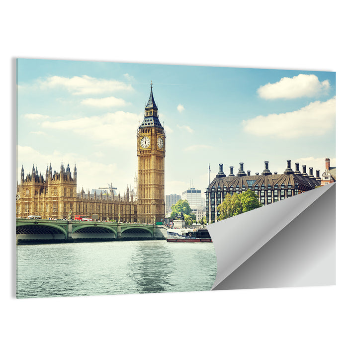 Big Ben on a Sunny Day Wall Art as a poster print