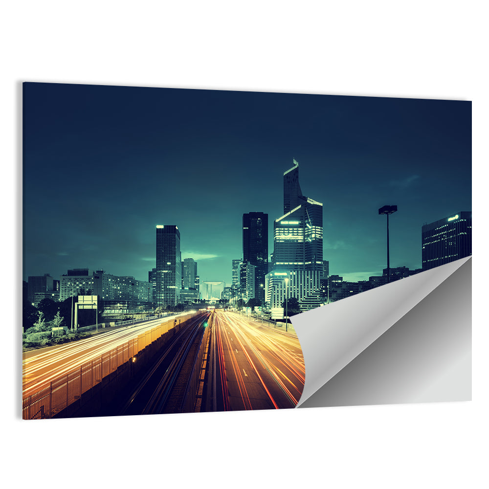 Paris LaDefense In Sunset Time France Wall Art
