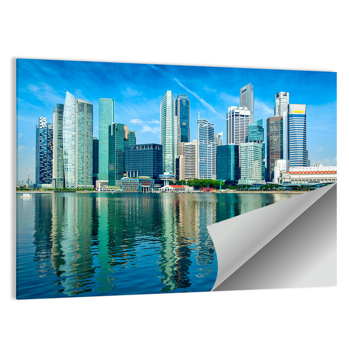 Marina Bay Singapore Skyline Wall Art as a poster print