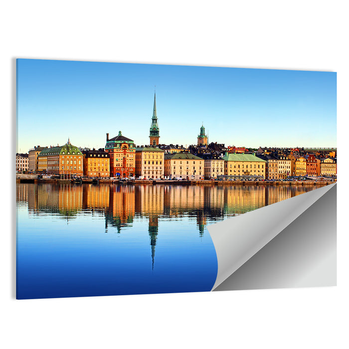 Stockholm Gamla Stan Skyline Wall Art as a poster print