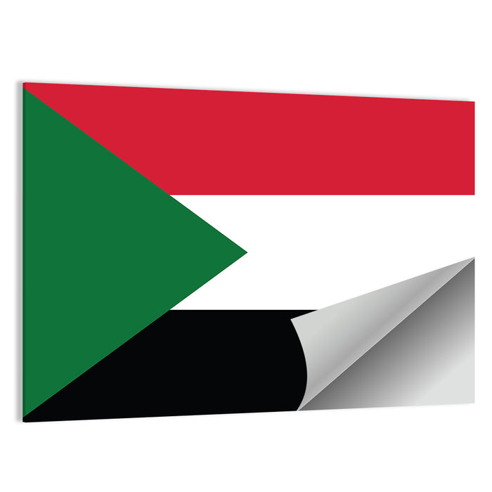 Sudan National Flag Wall Art as a poster print