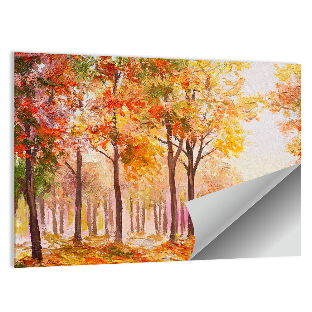 Colorful Autumn Forest Wall Art