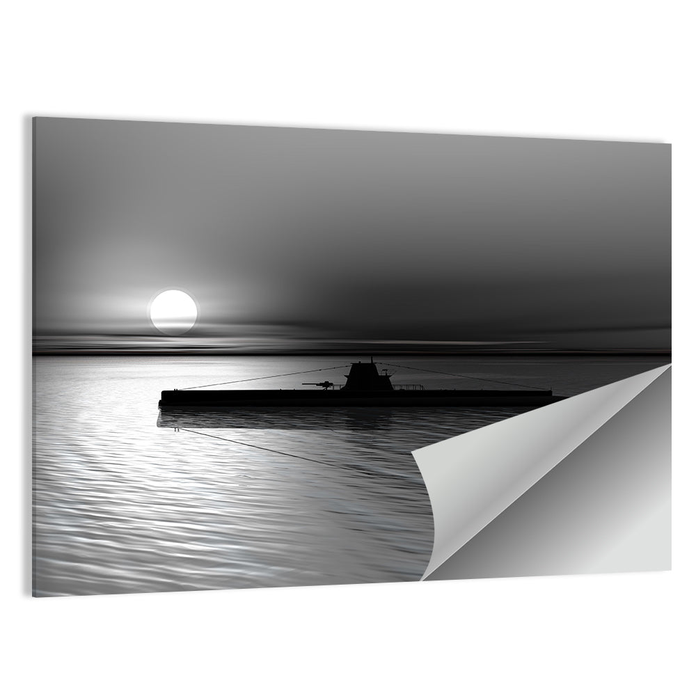 Submarine On Sea Wall Art