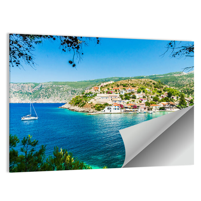 Assos Village, Kefalonia Bay Wall Art as a poster print