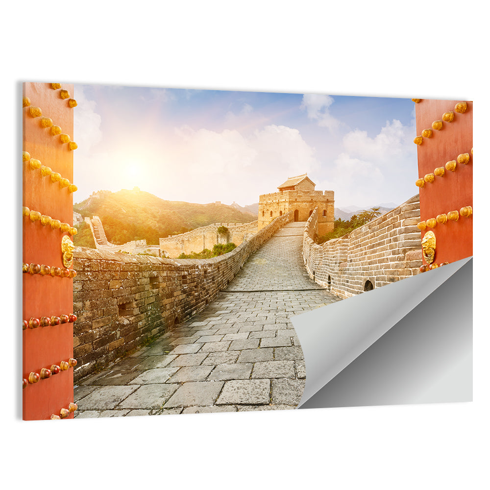 The Great Wall In The Sunset Wall Art