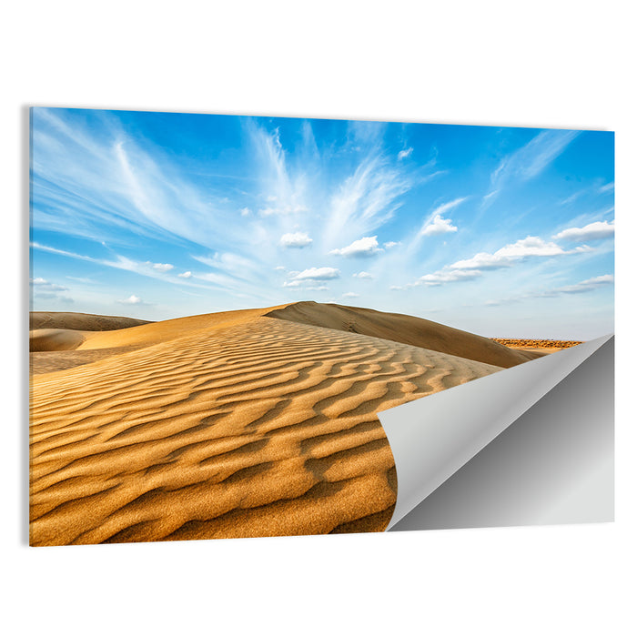 Minimalist Thar Dunes Wall Art as a poster print