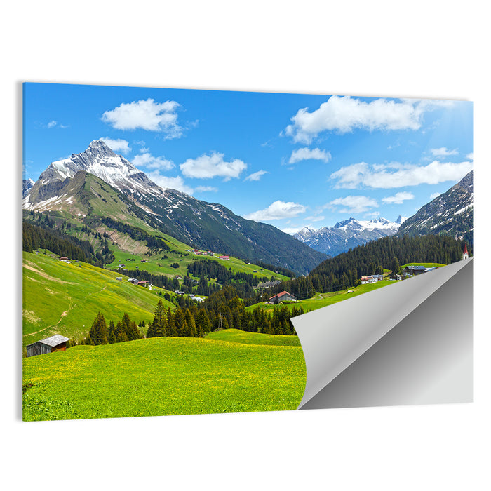 Biberkopf Meadow View Wall Art as a poster print