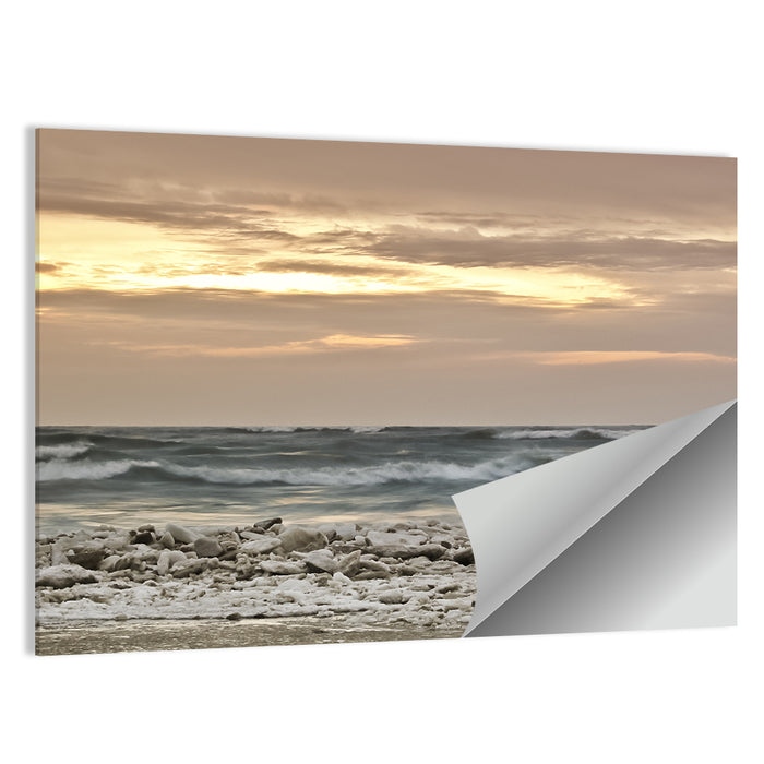 Lake Michigan Sunrise Wall Art as a poster print