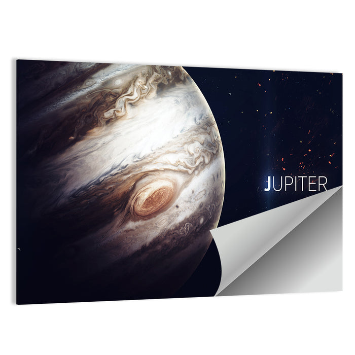 Jupiter with Great Red Spot Wall Art as a poster print