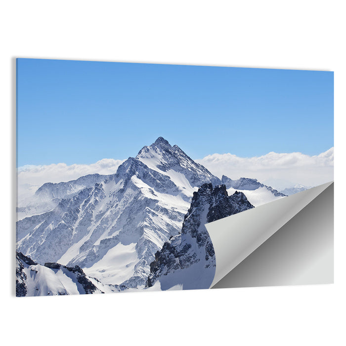 Matterhorn Winter Landscape Wall Art as a poster print