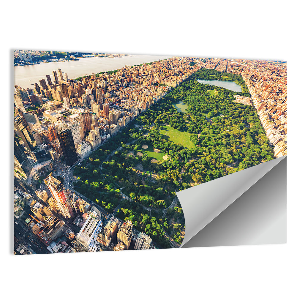 Aerial View Of Manhattan Wall Art