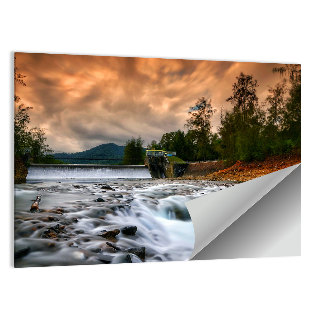 Dam Mentawa In Indonesia Wall Art