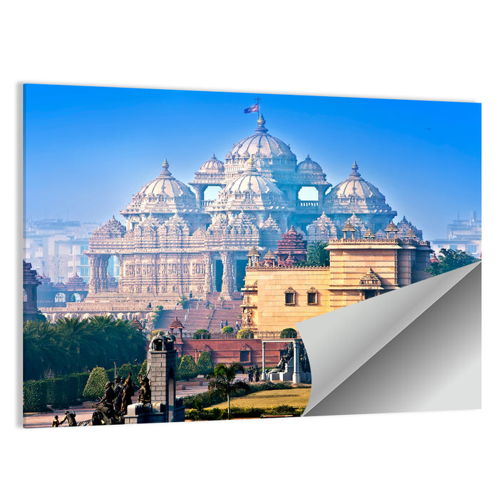 Akshardham Temple, New Delhi Wall Art as a poster print