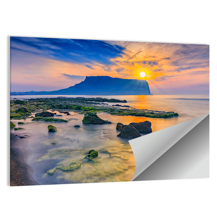 Sunrise Over Seongsan Ilchulbong Wall Art as a poster print