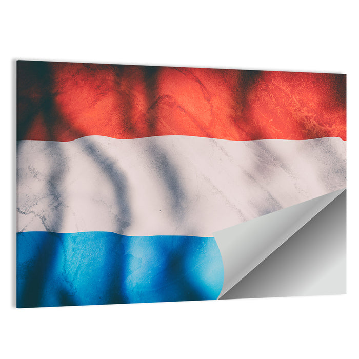Luxembourg Flag Wall Art as a poster print