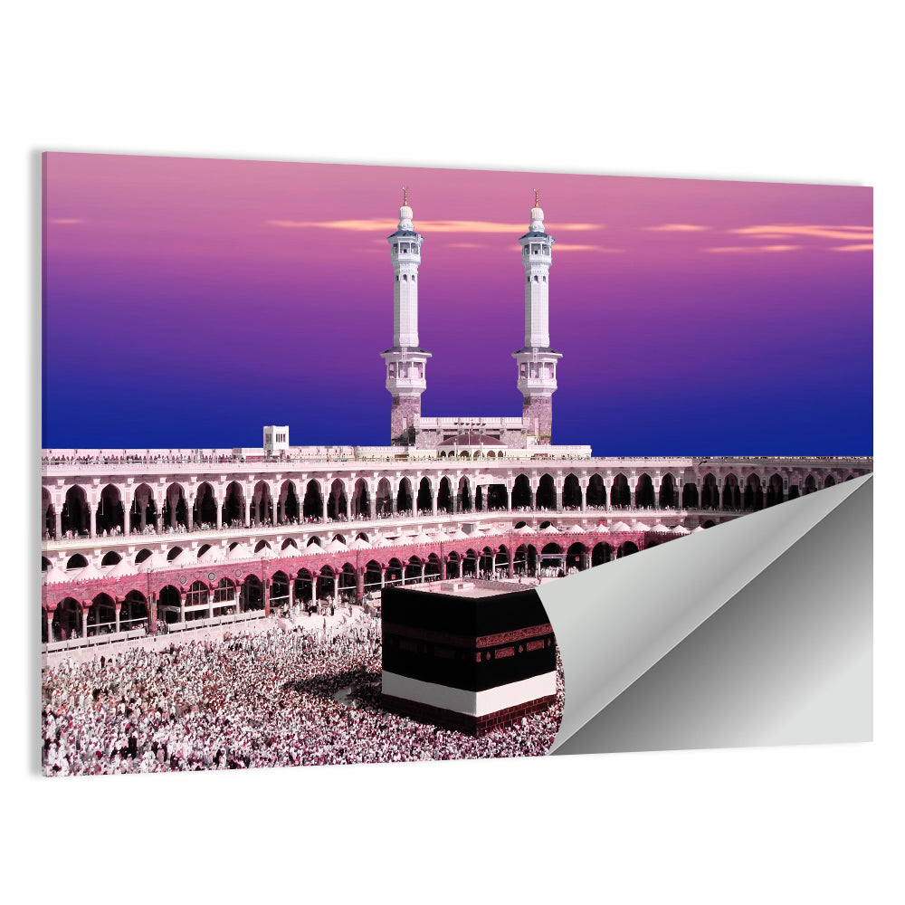 Holy Kaaba During Twilight Wall Art