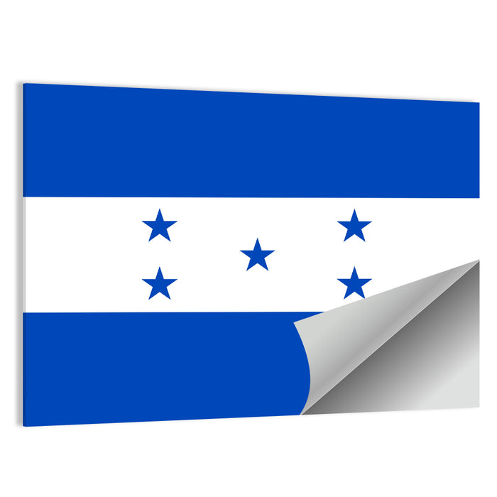 Honduras Flag Wall Art as a poster print