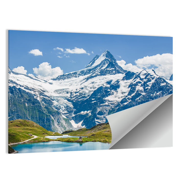 Schreckhorn Over Bachalpsee Wall Art as a poster print