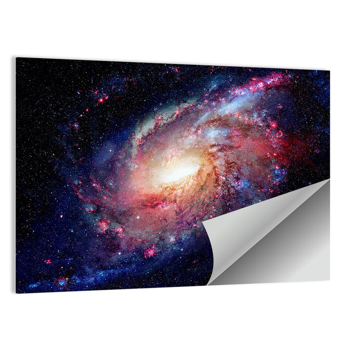 Spiral Galaxy and Nebula Wall Art as a poster print