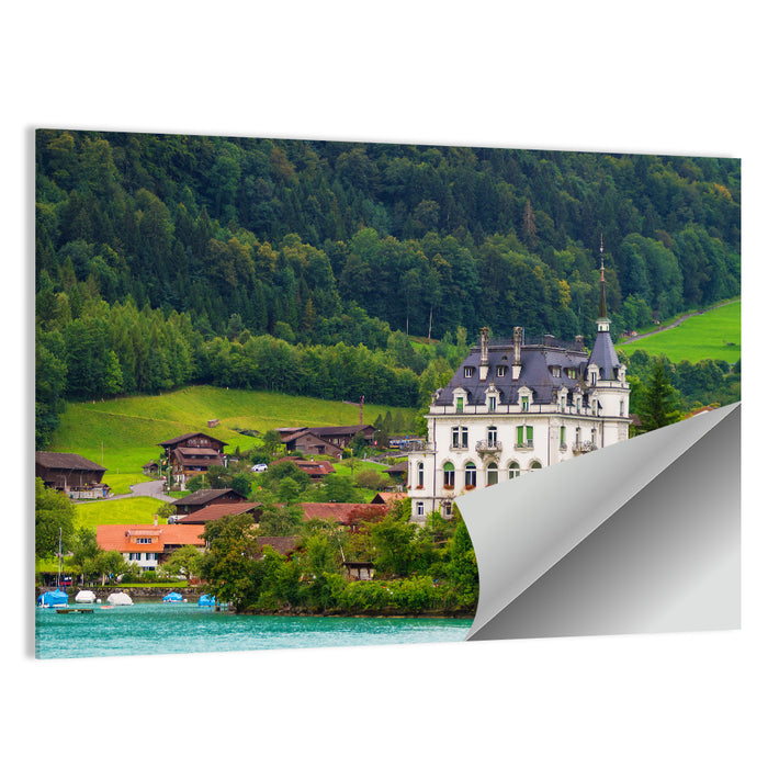 Mansion on Lake Brienz Wall Art as a poster print
