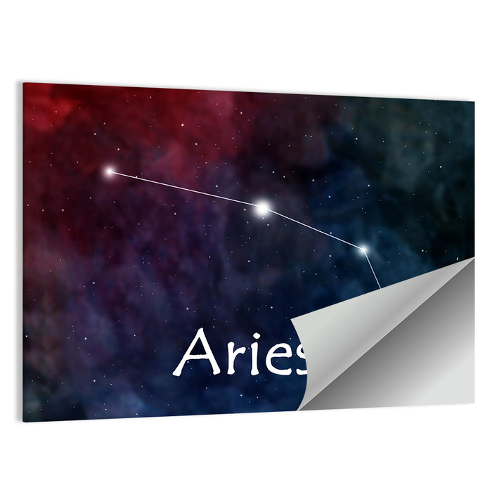 Aries Constellation Nebula Wall Art as a poster print