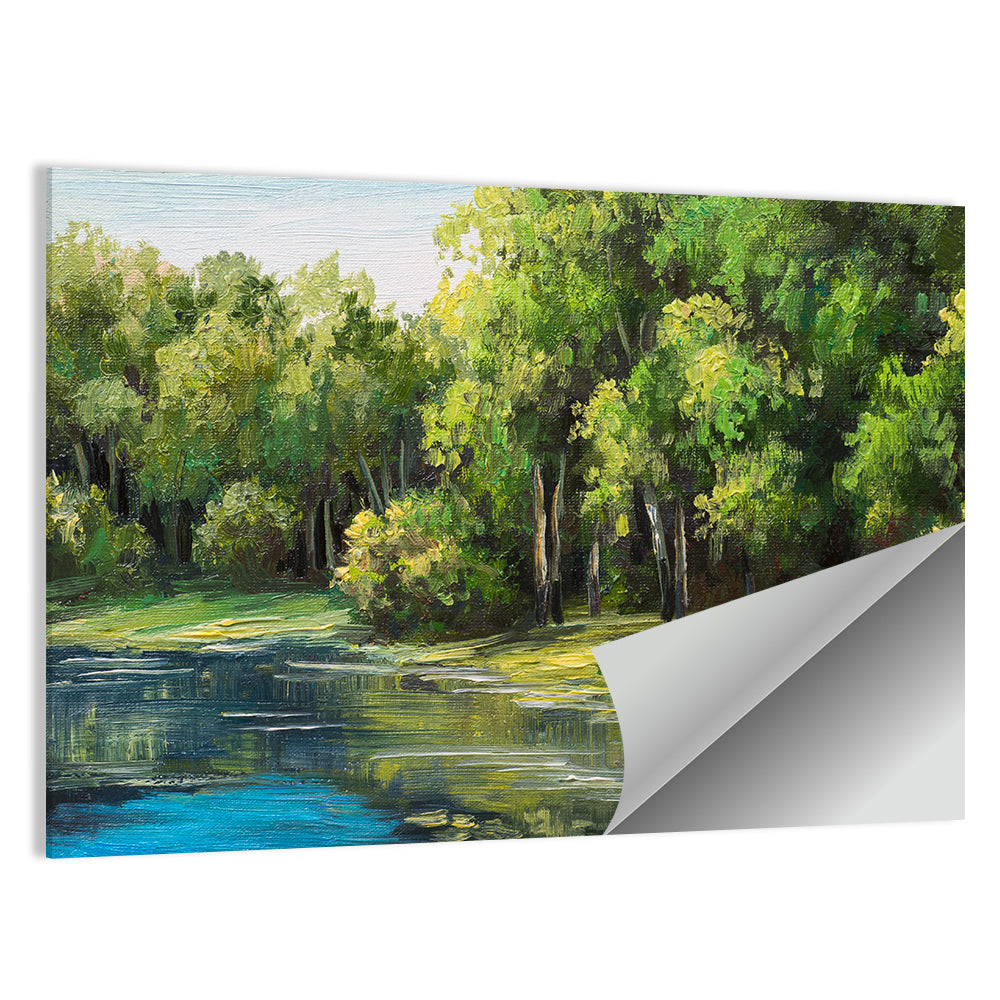 Lake In The Forest Wall Art