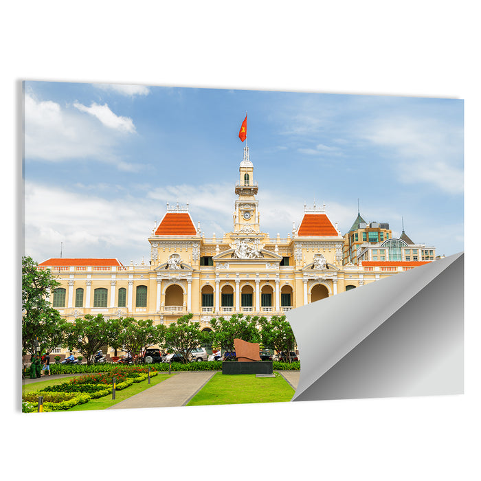 Ho Chi Minh City People's Committee Building Wall Art as a poster print