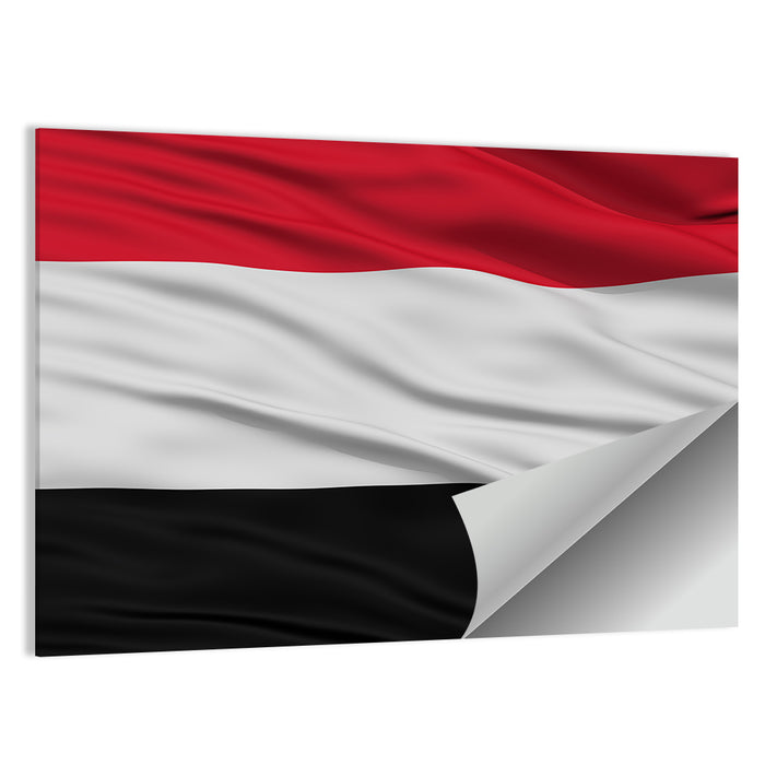 Flag of Yemen Wall Art as a poster print