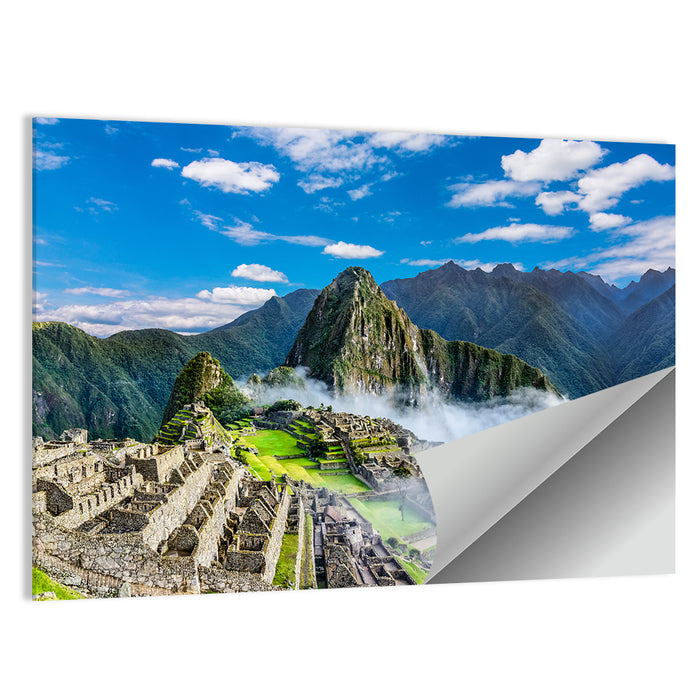 Machu Picchu Among Mountain Clouds Wall Art as a poster print