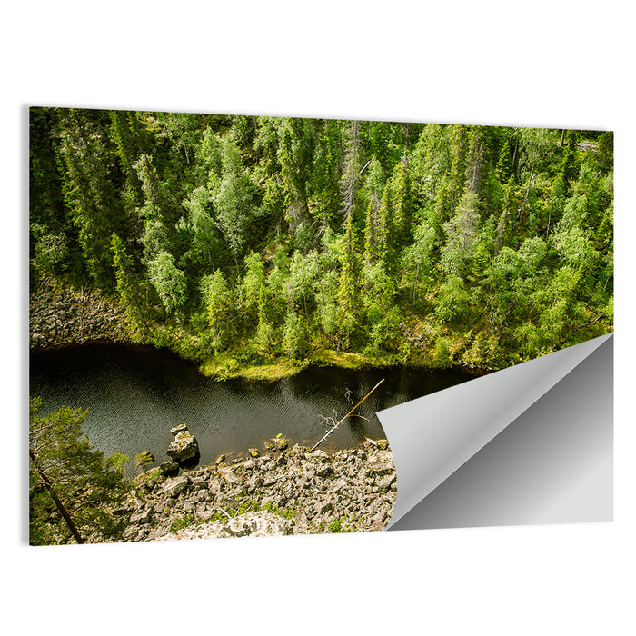 River Through Finnish Forest Wall Art as a poster print