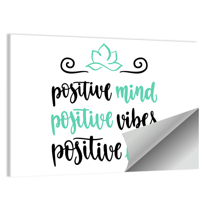 Lotus Yoga Inspirational Quote Wall Art as a poster print