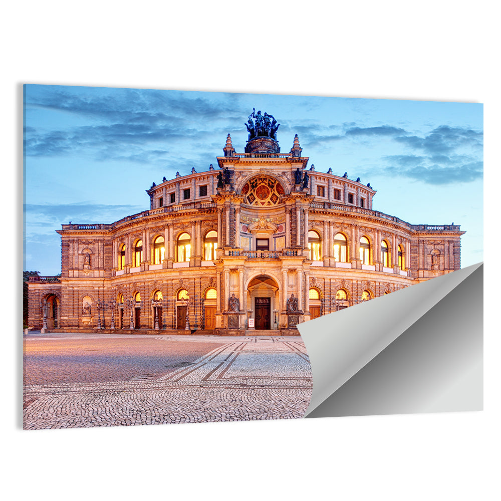 Semperoper Opera Building In Dresden Wall Art